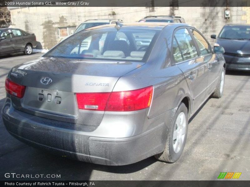 Willow Gray / Gray 2009 Hyundai Sonata GLS