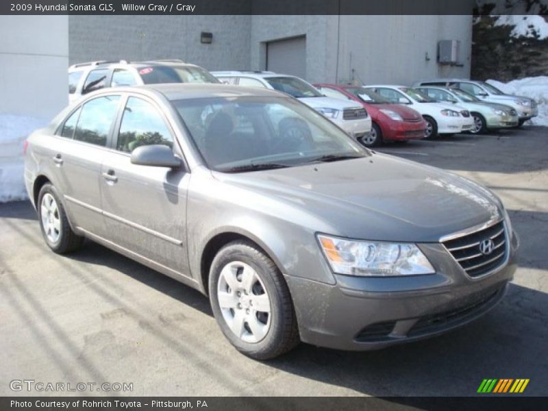 Willow Gray / Gray 2009 Hyundai Sonata GLS