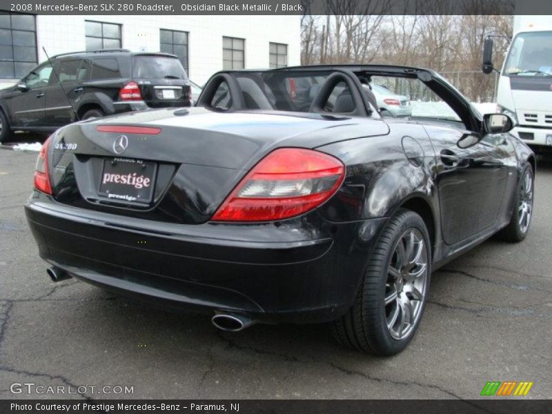 Obsidian Black Metallic / Black 2008 Mercedes-Benz SLK 280 Roadster