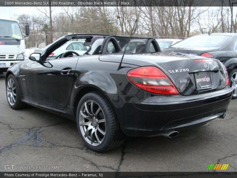 Obsidian Black Metallic / Black 2008 Mercedes-Benz SLK 280 Roadster