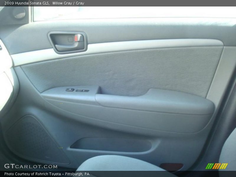 Willow Gray / Gray 2009 Hyundai Sonata GLS