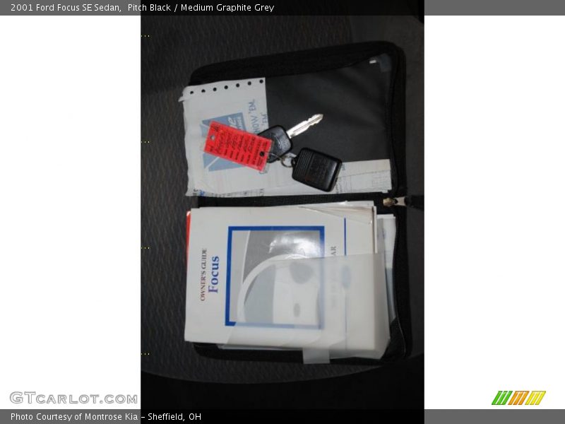 Pitch Black / Medium Graphite Grey 2001 Ford Focus SE Sedan