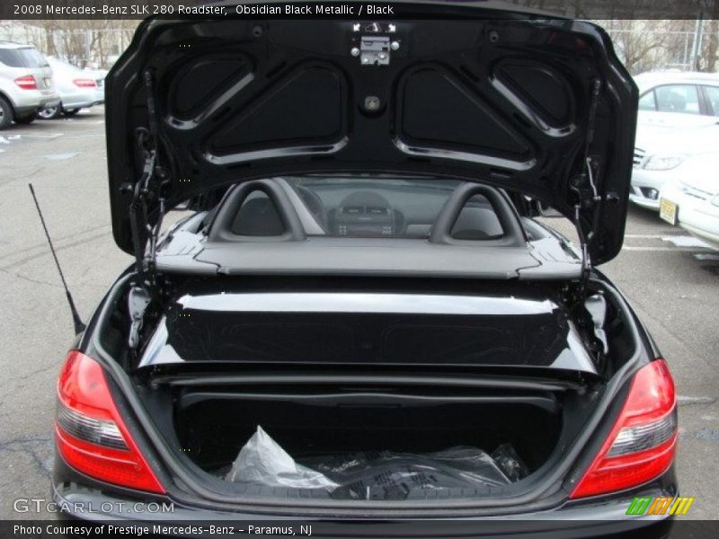 Obsidian Black Metallic / Black 2008 Mercedes-Benz SLK 280 Roadster