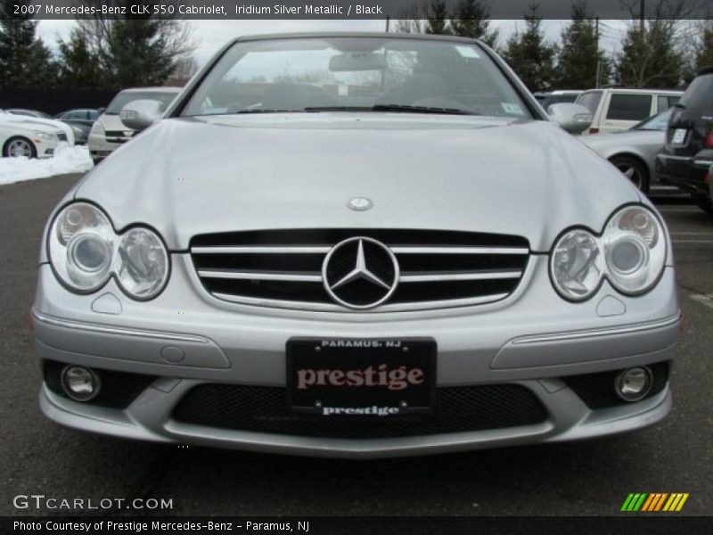 Iridium Silver Metallic / Black 2007 Mercedes-Benz CLK 550 Cabriolet