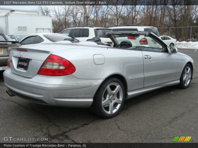 Iridium Silver Metallic / Black 2007 Mercedes-Benz CLK 550 Cabriolet