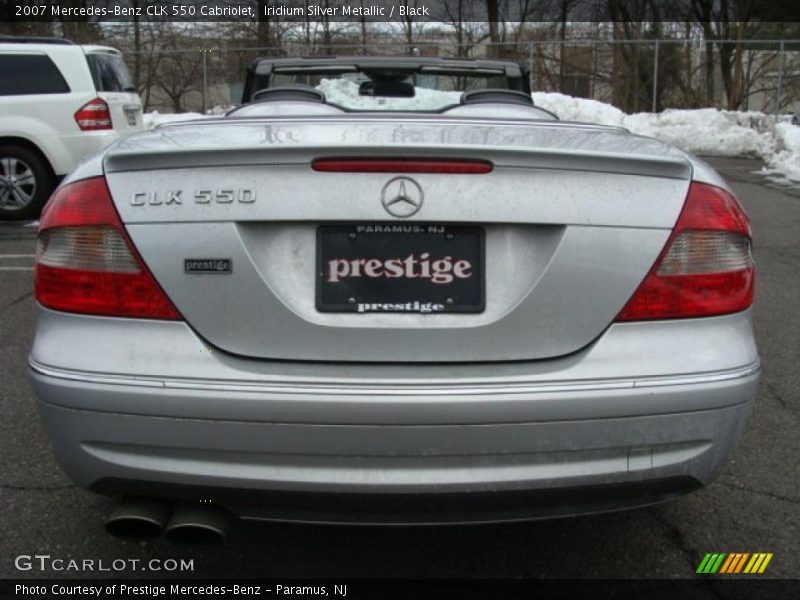 Iridium Silver Metallic / Black 2007 Mercedes-Benz CLK 550 Cabriolet