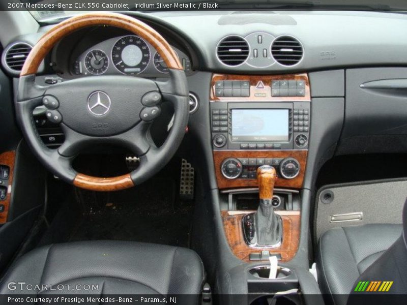 Iridium Silver Metallic / Black 2007 Mercedes-Benz CLK 550 Cabriolet