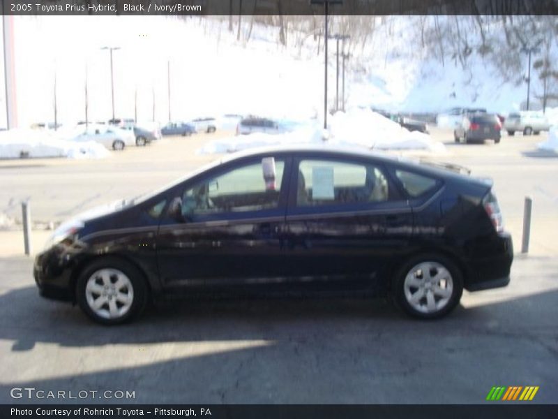 Black / Ivory/Brown 2005 Toyota Prius Hybrid