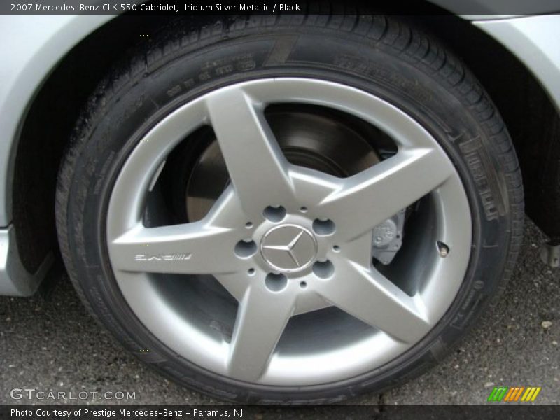 Iridium Silver Metallic / Black 2007 Mercedes-Benz CLK 550 Cabriolet