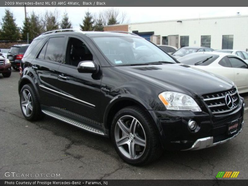 Black / Black 2009 Mercedes-Benz ML 63 AMG 4Matic