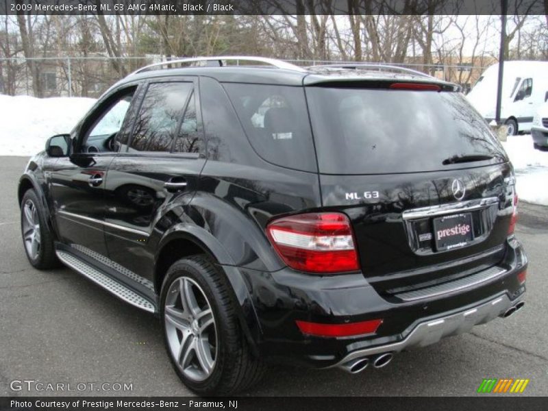 Black / Black 2009 Mercedes-Benz ML 63 AMG 4Matic