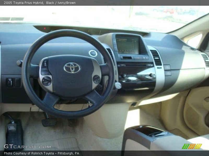 Black / Ivory/Brown 2005 Toyota Prius Hybrid