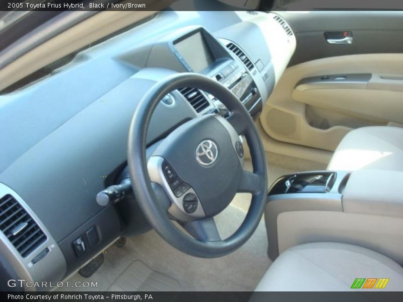 Black / Ivory/Brown 2005 Toyota Prius Hybrid