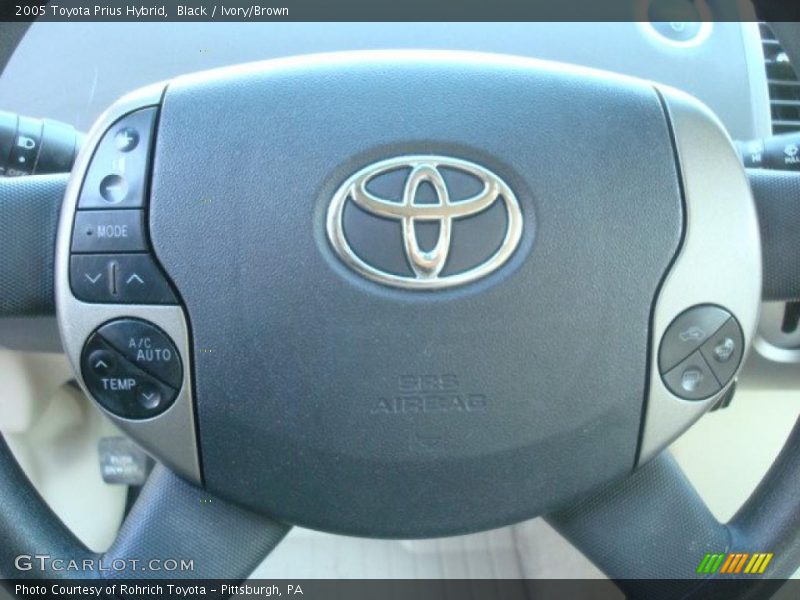 Black / Ivory/Brown 2005 Toyota Prius Hybrid