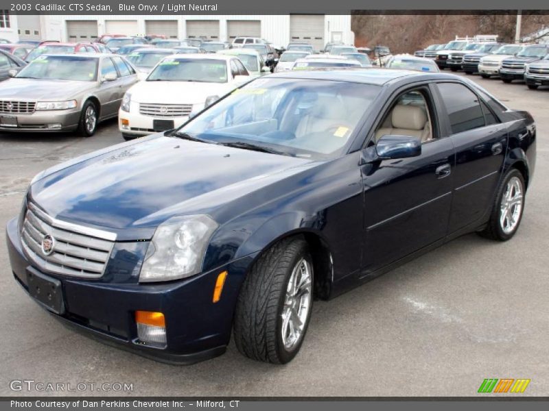 Blue Onyx / Light Neutral 2003 Cadillac CTS Sedan