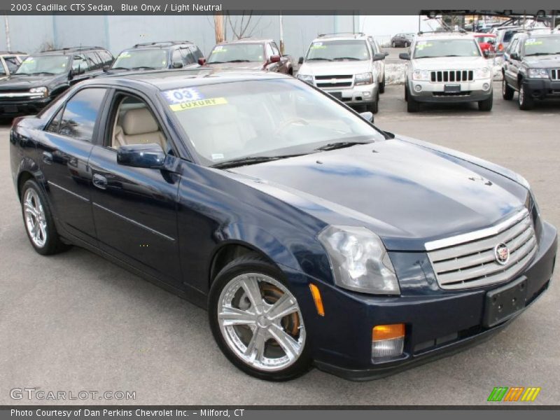 Blue Onyx / Light Neutral 2003 Cadillac CTS Sedan
