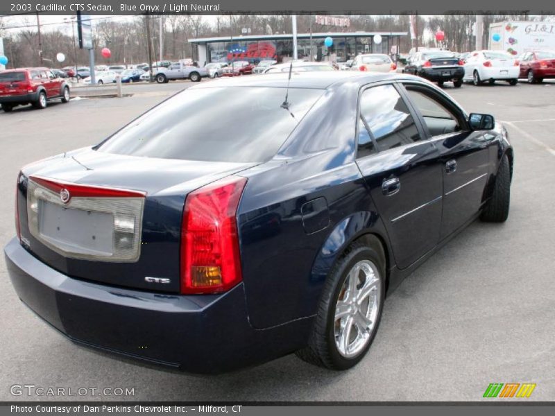 Blue Onyx / Light Neutral 2003 Cadillac CTS Sedan