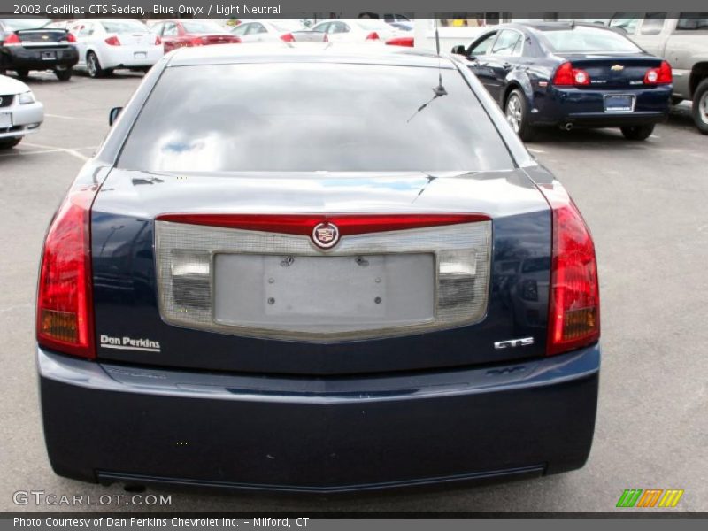 Blue Onyx / Light Neutral 2003 Cadillac CTS Sedan