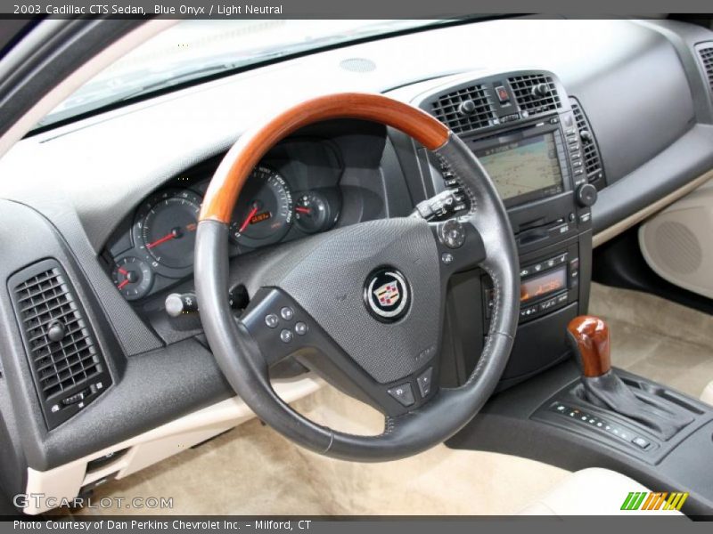 Blue Onyx / Light Neutral 2003 Cadillac CTS Sedan