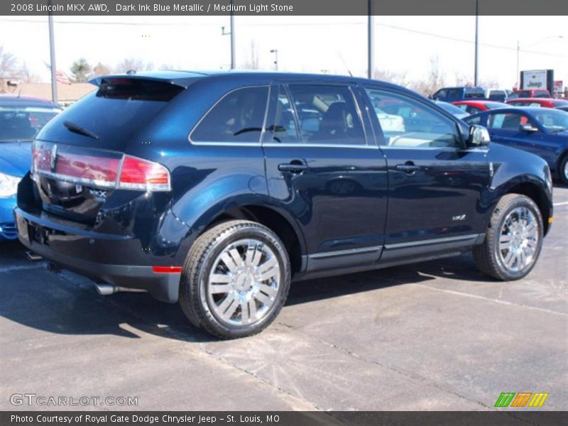 Dark Ink Blue Metallic / Medium Light Stone 2008 Lincoln MKX AWD