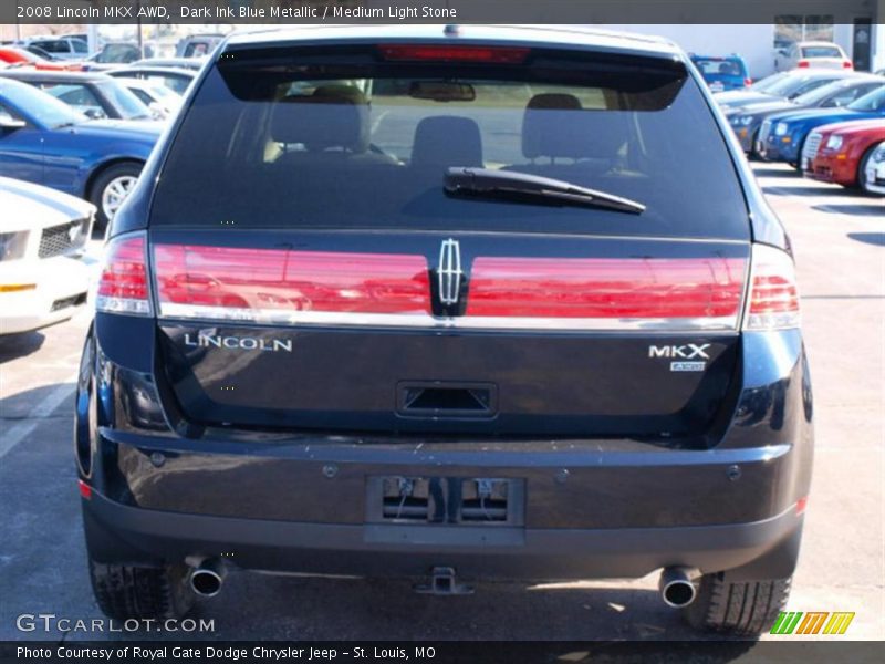 Dark Ink Blue Metallic / Medium Light Stone 2008 Lincoln MKX AWD