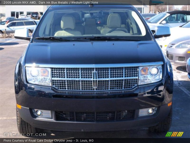 Dark Ink Blue Metallic / Medium Light Stone 2008 Lincoln MKX AWD