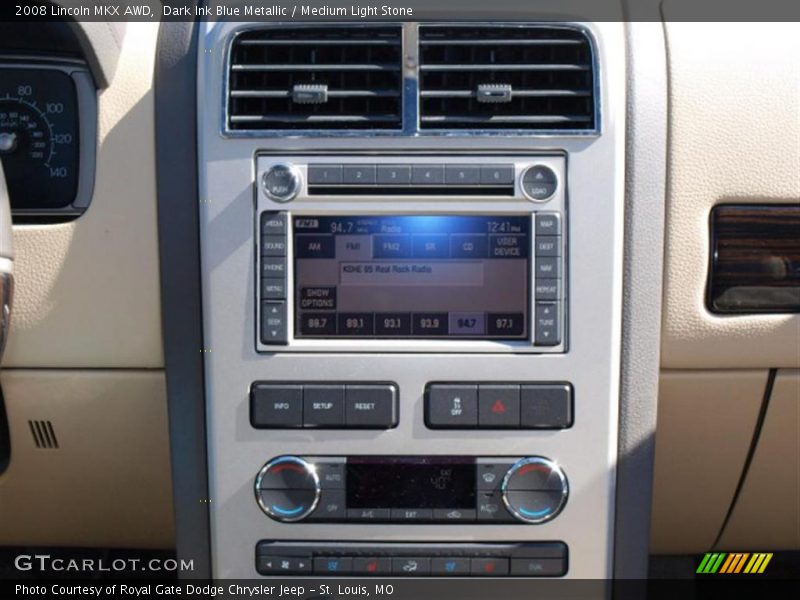 Dark Ink Blue Metallic / Medium Light Stone 2008 Lincoln MKX AWD