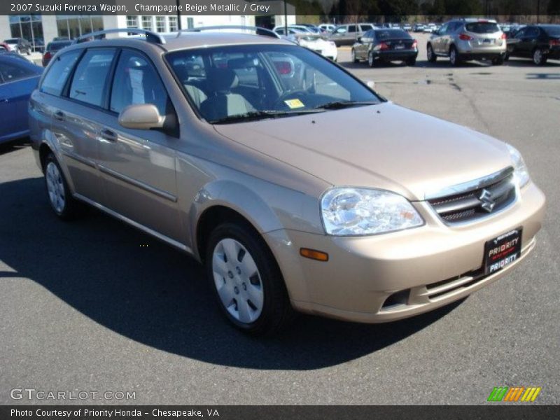 Champagne Beige Metallic / Grey 2007 Suzuki Forenza Wagon