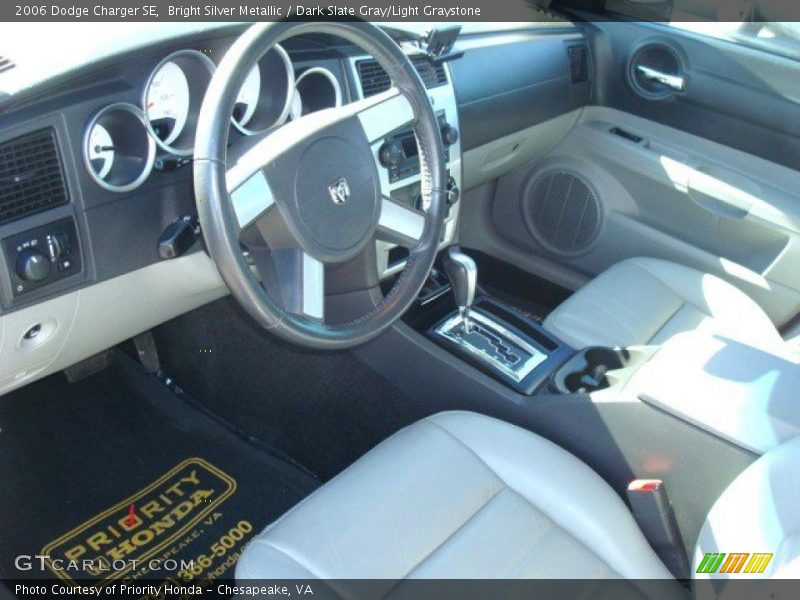 Bright Silver Metallic / Dark Slate Gray/Light Graystone 2006 Dodge Charger SE