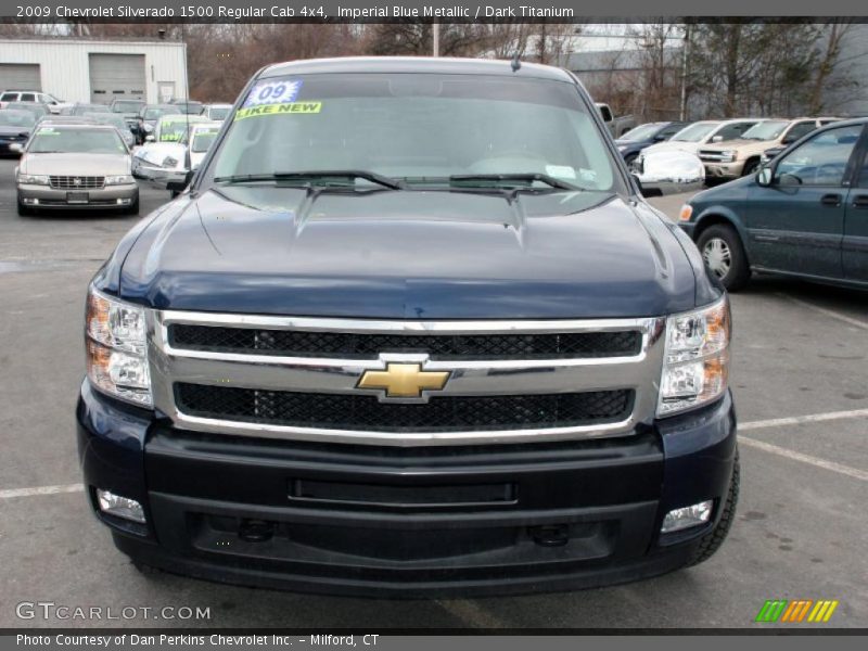 Imperial Blue Metallic / Dark Titanium 2009 Chevrolet Silverado 1500 Regular Cab 4x4