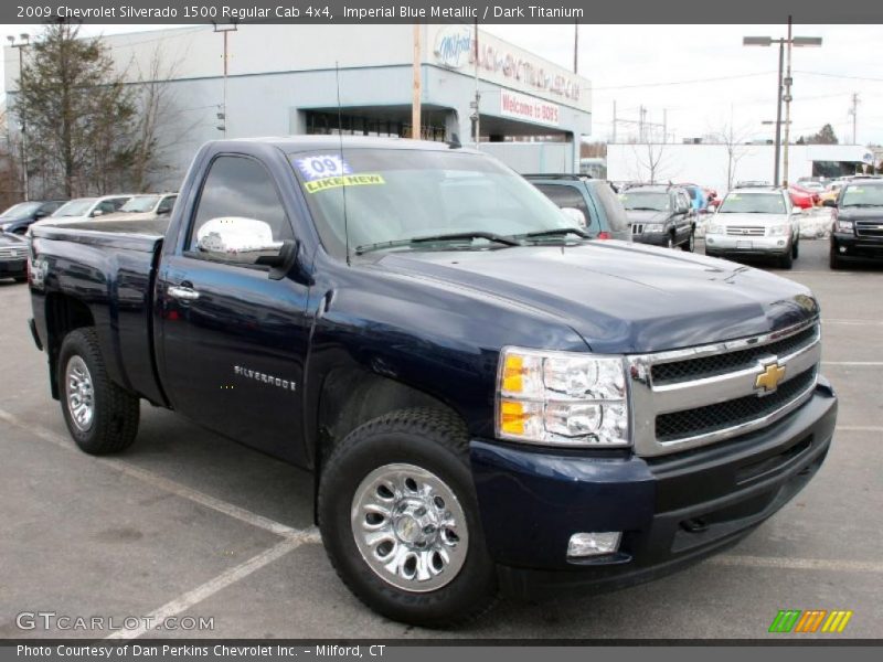 Imperial Blue Metallic / Dark Titanium 2009 Chevrolet Silverado 1500 Regular Cab 4x4