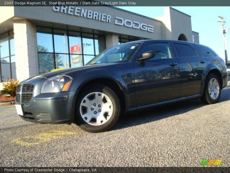 Steel Blue Metallic / Dark Slate Gray/Light Slate Gray 2007 Dodge Magnum SE