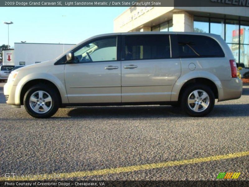 Light Sandstone Metallic / Dark Slate Gray/Light Shale 2009 Dodge Grand Caravan SE