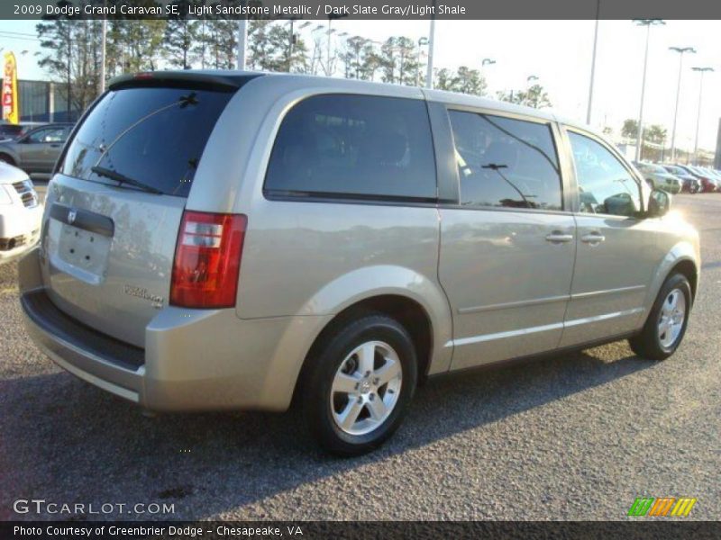 Light Sandstone Metallic / Dark Slate Gray/Light Shale 2009 Dodge Grand Caravan SE