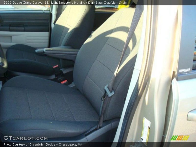 Light Sandstone Metallic / Dark Slate Gray/Light Shale 2009 Dodge Grand Caravan SE