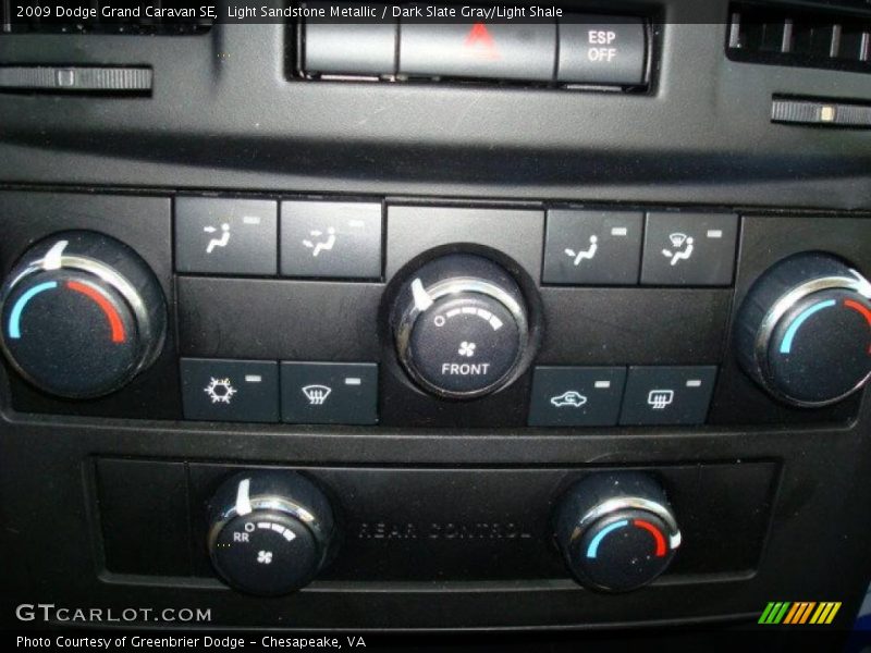 Light Sandstone Metallic / Dark Slate Gray/Light Shale 2009 Dodge Grand Caravan SE