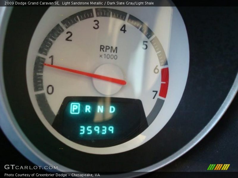 Light Sandstone Metallic / Dark Slate Gray/Light Shale 2009 Dodge Grand Caravan SE