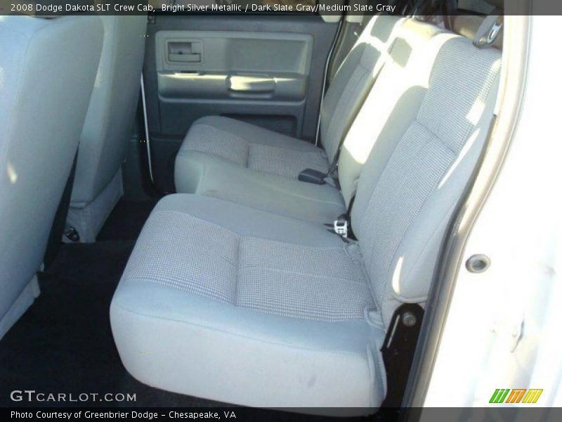 Bright Silver Metallic / Dark Slate Gray/Medium Slate Gray 2008 Dodge Dakota SLT Crew Cab