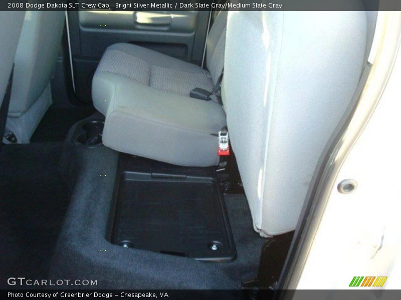 Bright Silver Metallic / Dark Slate Gray/Medium Slate Gray 2008 Dodge Dakota SLT Crew Cab