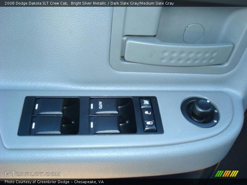 Bright Silver Metallic / Dark Slate Gray/Medium Slate Gray 2008 Dodge Dakota SLT Crew Cab