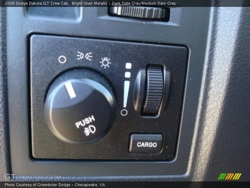 Bright Silver Metallic / Dark Slate Gray/Medium Slate Gray 2008 Dodge Dakota SLT Crew Cab