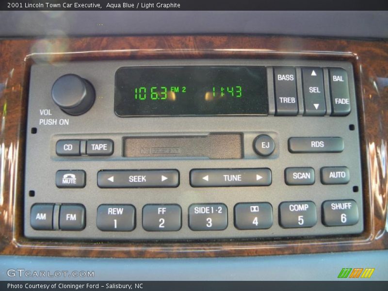 Aqua Blue / Light Graphite 2001 Lincoln Town Car Executive