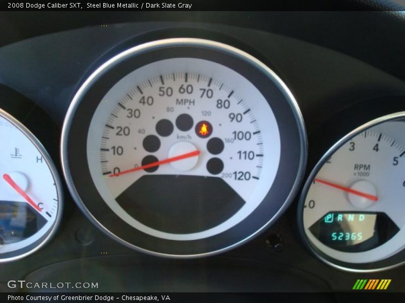 Steel Blue Metallic / Dark Slate Gray 2008 Dodge Caliber SXT