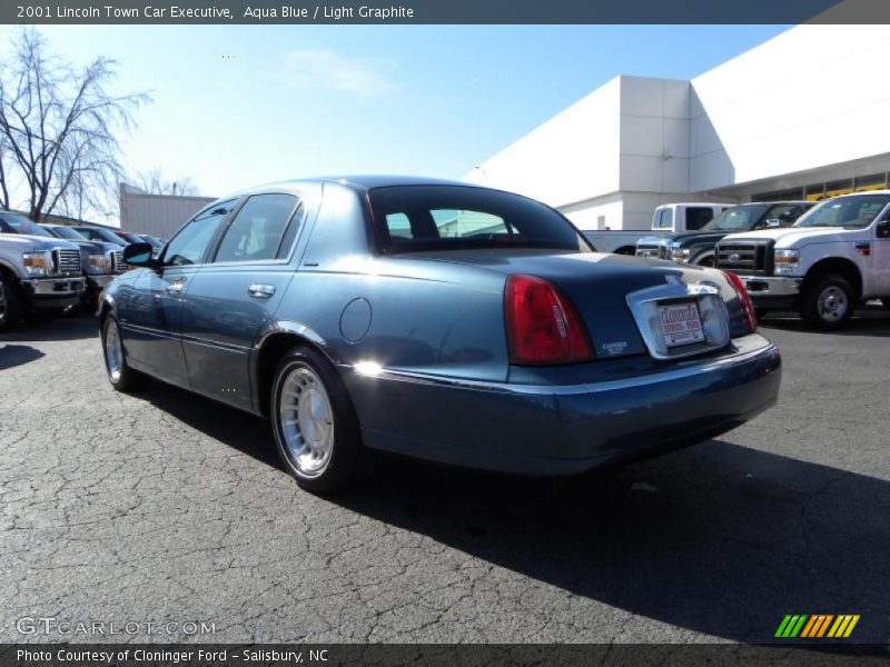 Aqua Blue / Light Graphite 2001 Lincoln Town Car Executive