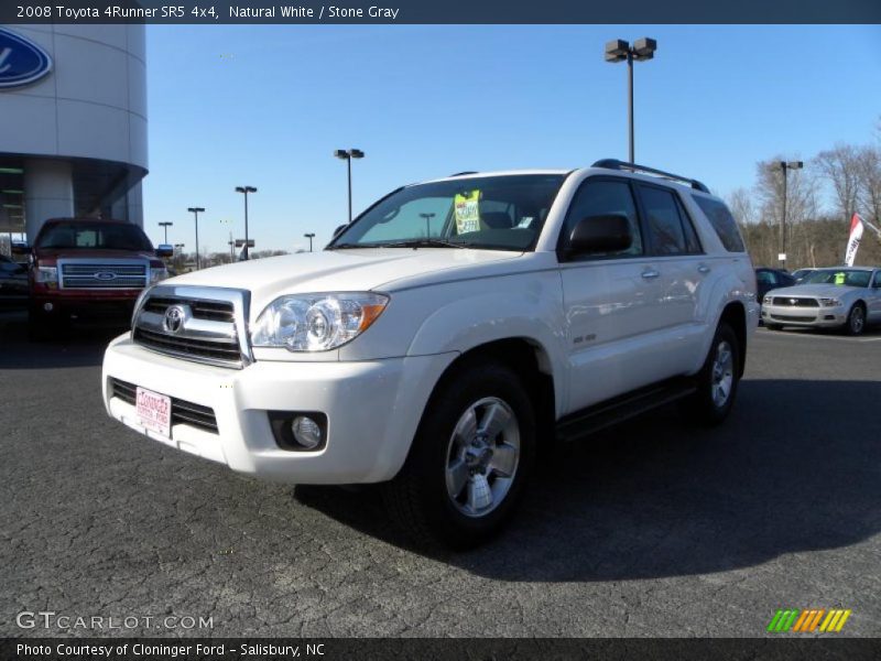 Natural White / Stone Gray 2008 Toyota 4Runner SR5 4x4