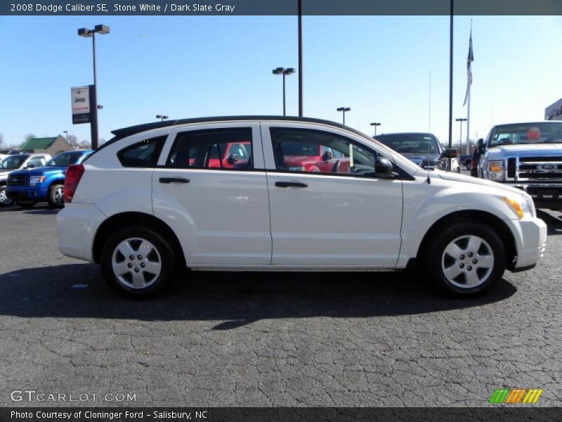 Stone White / Dark Slate Gray 2008 Dodge Caliber SE