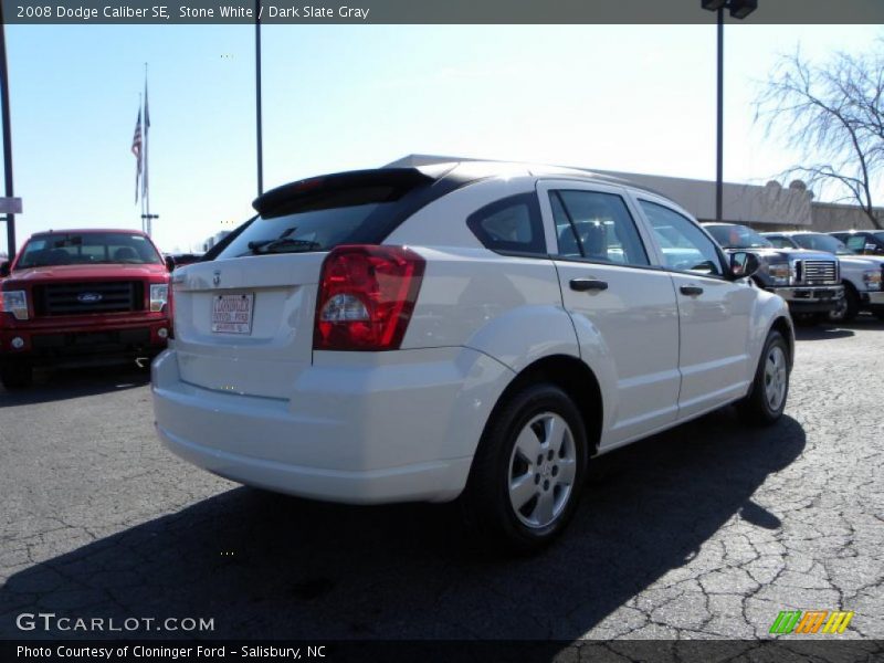 Stone White / Dark Slate Gray 2008 Dodge Caliber SE