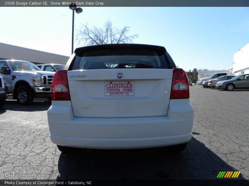 Stone White / Dark Slate Gray 2008 Dodge Caliber SE