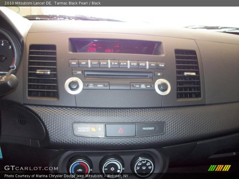 Tarmac Black Pearl / Black 2010 Mitsubishi Lancer DE