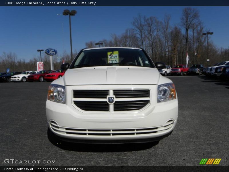 Stone White / Dark Slate Gray 2008 Dodge Caliber SE